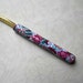 Crochet Hook, Polymer Clay Floral Covered, Boye, Size H
