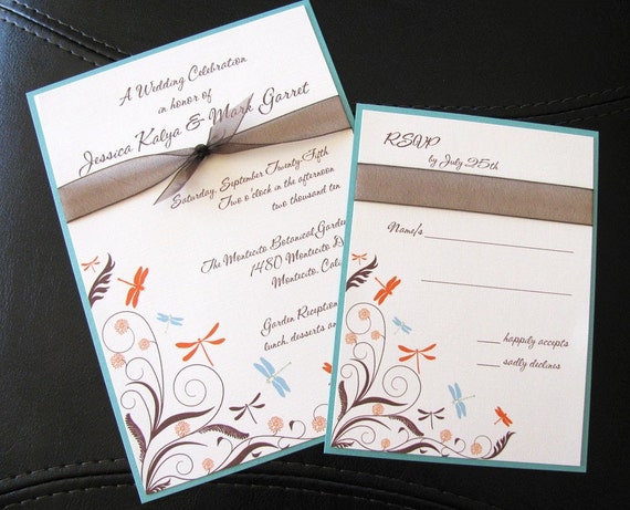 Dragonfly Wedding Invitations 10