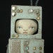 ROBOT GIRL Doll Primitive Folk Art