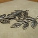 Antique silver plated brass leaf pendant