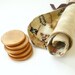 Cloth Treasure Map & Wooden Gold Coins - Gift Set for Little Pirates and Backyard Adventures - Great for Party Favors