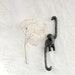 Antique Metal Hanging Barrel Monkey with Long Arms Plant Extender Chain