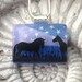 Horse Pendant, Dichroic Fused Glass Jewelry, Just Grazing Fused Dichroic Glass Pendant and Necklace 062611p100