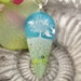 Tree of Life Dichroic Glass pendant - Fused Glass Pendant - Dichroic Fused Glass Jewelry - Necklace 013112p109