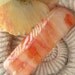 Large Silver Golden Sunset - Hair Barrette - French Barrette - Fused Glass Barrette - Fused Glass Jewelry - 031412b101
