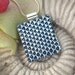 Contemporary - Dichroic Fused Glass Jewelry - Pendant - Silver Dichroic Pendant - Necklace 042512p100