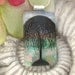 Tree Pendnt Necklace - Dichroic pendant - Dichroic Fused Glass Jewelry - Umbrella Tree - Pendant - 060212p102