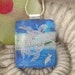 Turtle Necklace -Dichroic Glass Necklace - Sea Turtle - Dichroic Fused Glass Jewelry - Fused Glass Jewelry - Blue Pendant 060312p102