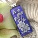 Stunning Purple Floral - Fused Glass Pendant - Dichroic Fused Glass Jewelry - Dichroic Pendant - Necklace 060312p110