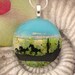 Horse Pendant - Dichroic Fused Glass Jewelry - Dichroic Fused Glass Pendant - Dichroic Jewelry - Necklace 062212p100