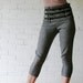 linen capri jeans with high waisted yoke - made to order