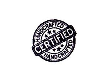 certified handcrafted Rubber Stamp