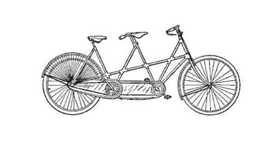 bicycle built for two clipart - photo #48