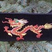 Red dragon evening bag, small shoulder bag, clutch or wristlet, The Bebe