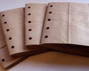 6X6 SEWN paper bag scrapbook albums/piecing- 4 BROWN books