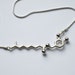 capsaicin - chili pepper molecule - necklace in solid sterling silver