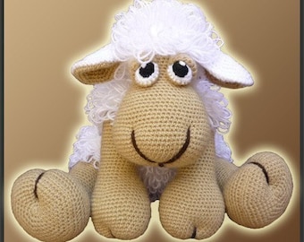 Amigurumi Pattern Crochet Elton Sheep Lamb Doll DIY Instant Digital Download PDF