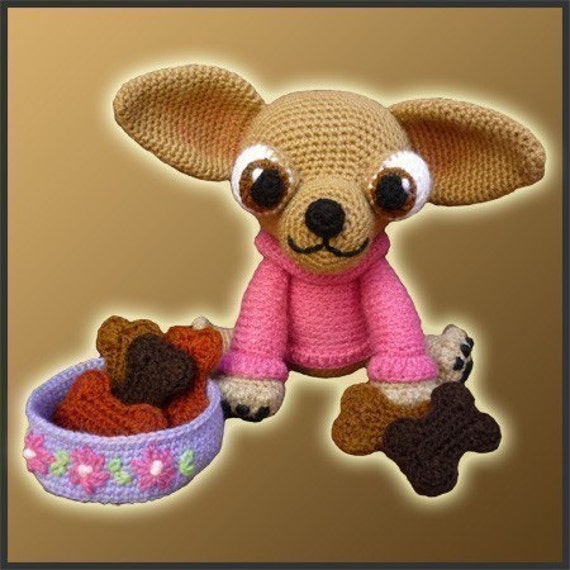 Amigurumi Pattern Crochet Lupita Chihuahua Dog DIY Instant