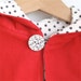 Little Red Riding hood infant or toddler cape - sizes newborn, 3m, 6m, 12m, 18m