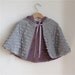 Purple Velveteen Ruffle Reversible toddler girls cape - size 12 - 18 months - fairy tale cape, cloak, coat, jacket