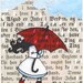 Original ACEO - My red umbrella