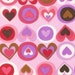 Amy Schimler All My Heart, Hearts in A Row Blush Fabric - By the Yard