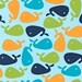 Ann Kelle Urban Zoologie, Whales Bermuda Fabric - Reserved for MyRaggyObsession