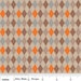 Riley Blake Designs, Fox Trails, Argyle Brown Fabric - By the Yard