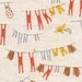 Heather Ross Far Far Away III - Clothesline Natural Yellow Fabric - Half Yard