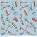 Riley Blake Designs, Scoot, Main Blue Fabric - By the Yard