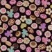 Dan Morris, Sugar Rush, Cookies on Black - By the Yard