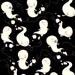 Matilda by Cosmo Cricket, Ghosts on Black Fabric - By the Yard