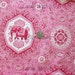 Lily Ashbury, Tradewinds, Floral Novelty Jaipur Elephant Fabric in Pink - By the Yard