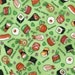 Robert Kaufman Chopsticks Please, Sushi on Lime Fabric - By the Yard