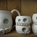 Ceramic, skull pitcher and cup set--ON HOLD FOR 5arahHaden