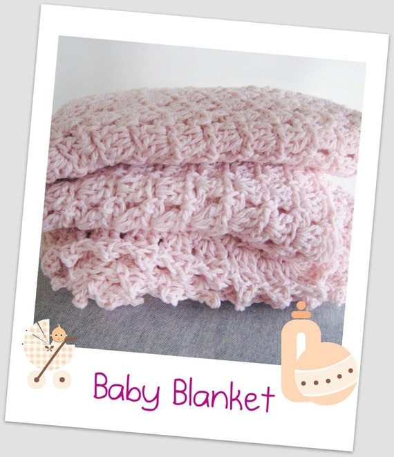Cotton Candy Baby Blanket PDF Crochet Pattern by CottonCloths