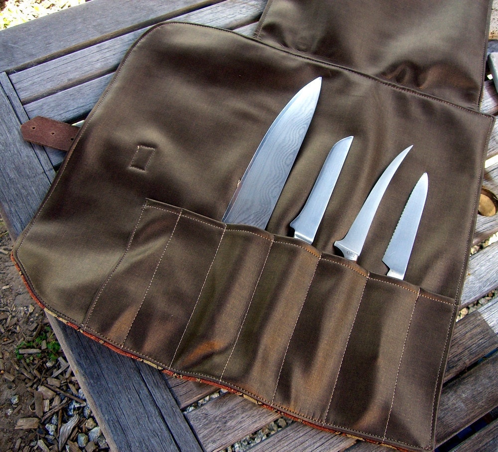 Chef Knife Roll Sewing Pattern PDF