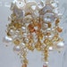Final Payment - Luxe Earrings - Songea Sapphires, Akoya Pearls and Solid 18k Yellow Gold Handmade by Sandra Eileen