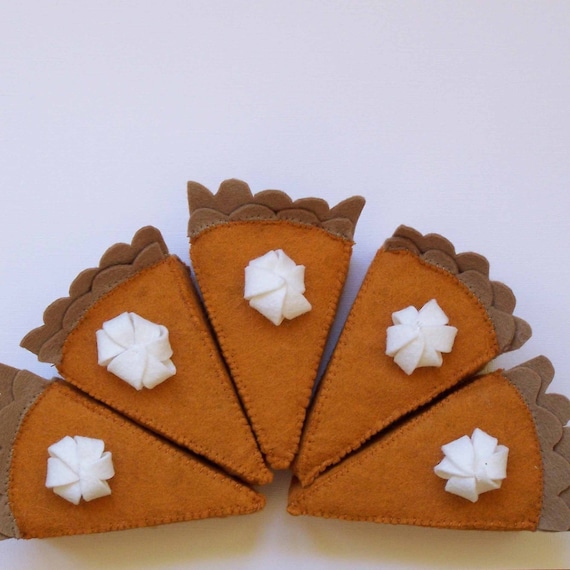 Pumpkin Pie Felt Food