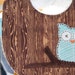 Baby Boy Owl woodgrain Bib Buy 3 get free shipping to the U.S