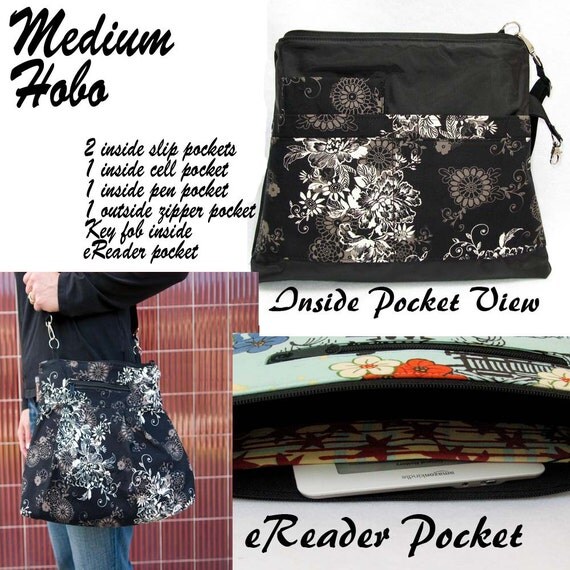 iPad Purse Kindle Handbag iPad Shoulder Bag Nook Purse Padded