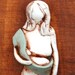 Mother and Newborn Baby Sculpted Plaque Babywearing Attachment Parenting Breastfeading Art
