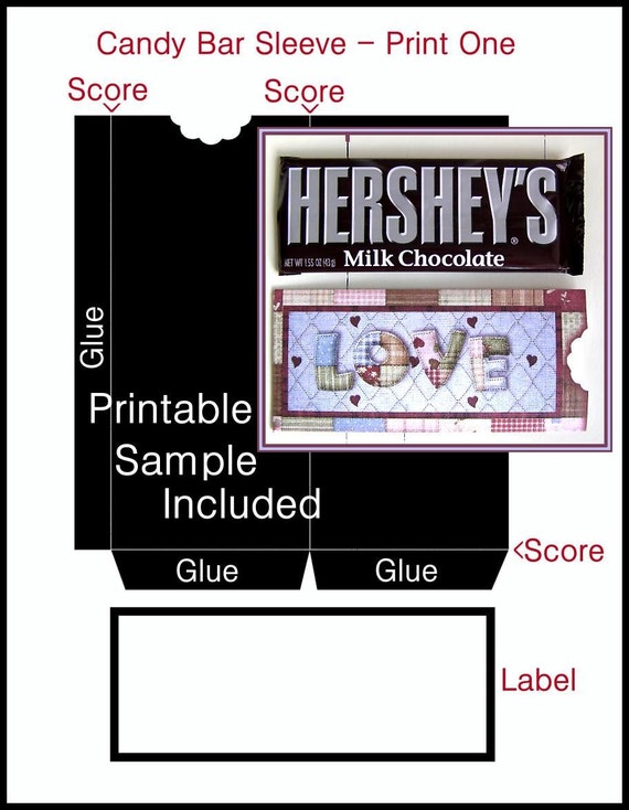 hershey candy bar template free
