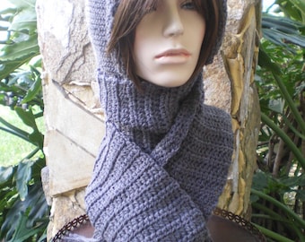 CROCHET SCARF HAT ATTACHED – Only New Crochet Patterns