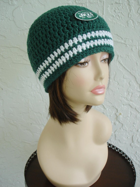 Items similar to Hand gehäkelt <b>NY Jets</b> Mütze Hut Cloche Schädelkappe Sport <b>...</b> - il_570xN.265863433