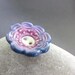 Periwinkle Porcelain Flower Button