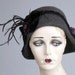 Gray Flapper Style Cloche