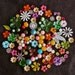 MISTO... mixed vintage colored flowers and Lucite beads(120 pcs.) 3