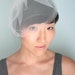 Bridal mini tulle veil, double layer, ivory or white - Dainty - Ready to Ship