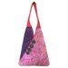Pink Cotton Purse: V-Bag Tote 2, Indonesian Batik